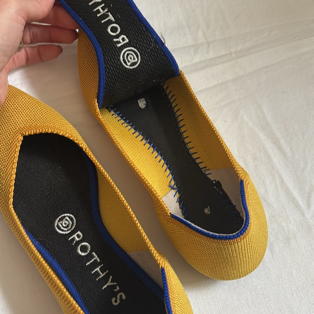 Rothy’s The Point flats in Marigold - Picture 9 of 10